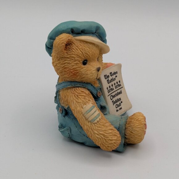 Cherished Teddies Cub E. Bear (CT001) 1995, Symbol of Membership Figurine - Picture 4 of 10